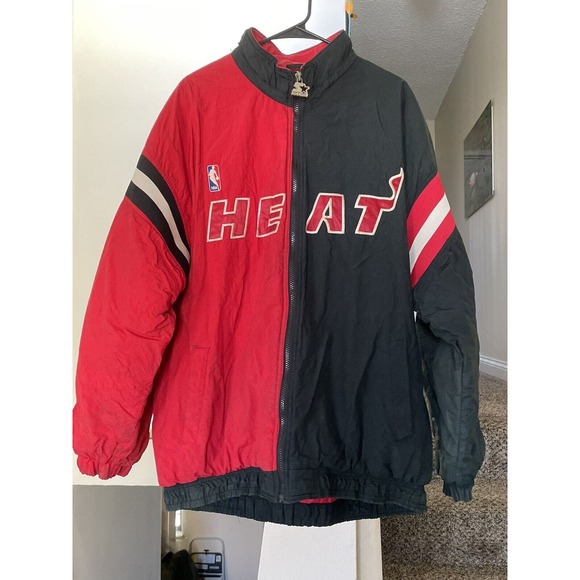 Miami Heat Vintage 90s Nylon Starter Jacket NBA Sports Men’s XL